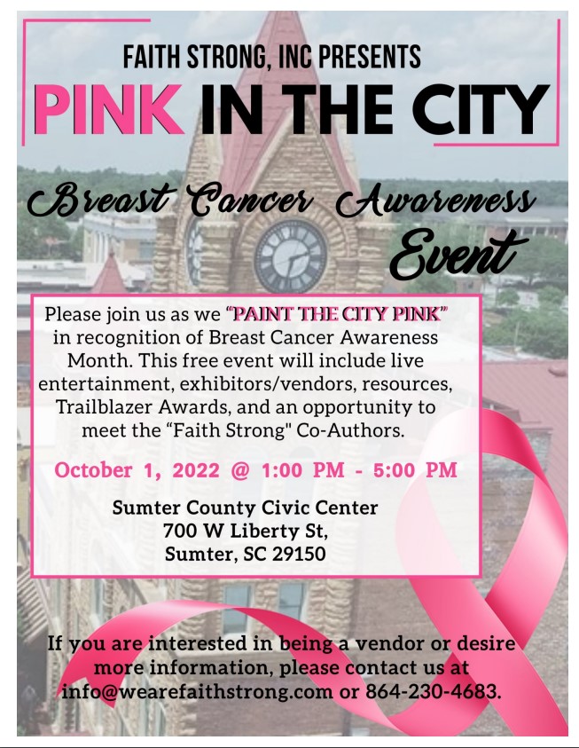 Sept 15 2022 Pink In The City flyer 